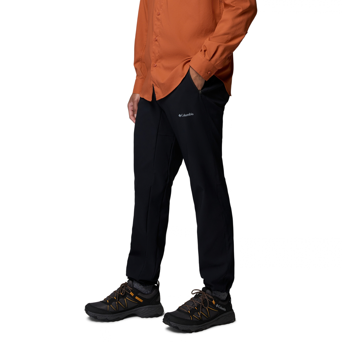 Columbia Men's Essential Hike Brushed Back Hiking Trousers (Black)