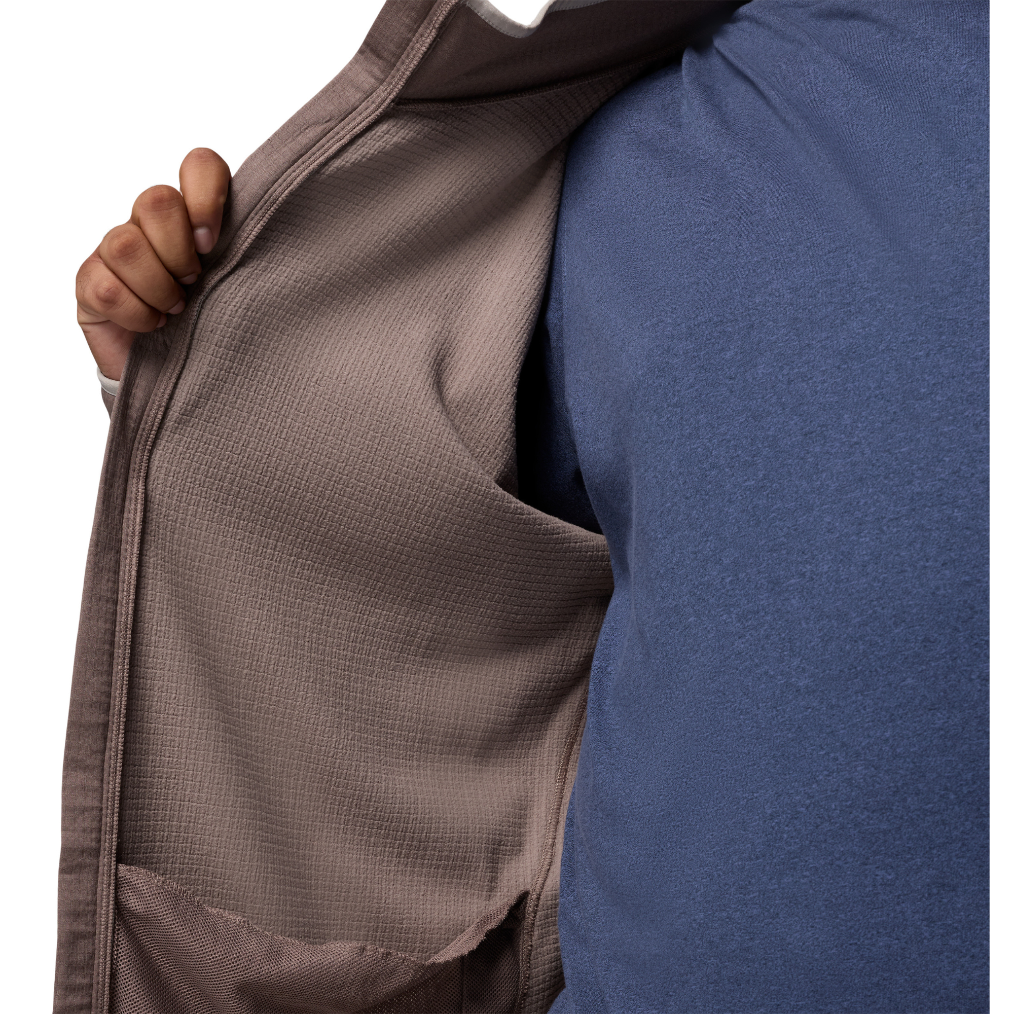 Columbia Men's Essential Hike Grid Full Zip Fleece (Iron/Flint Grey)