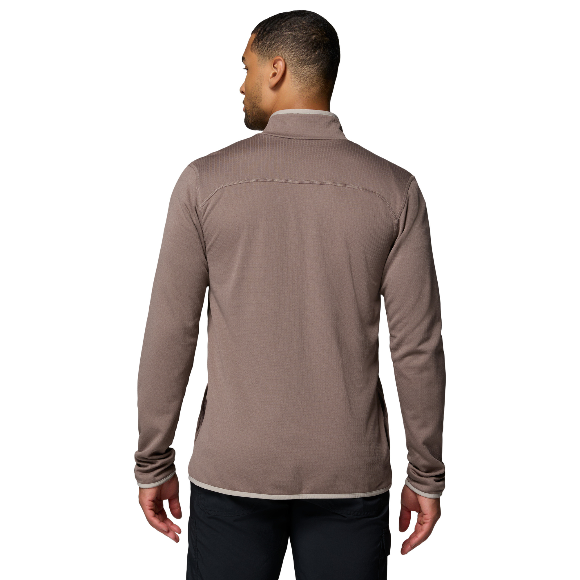 Columbia Men's Essential Hike Grid Full Zip Fleece (Iron/Flint Grey)