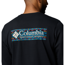 Load image into Gallery viewer, Columbia Men&#39;s Explorers Canyon Long Sleeve T-Shirt (Black/Branded Blanket)
