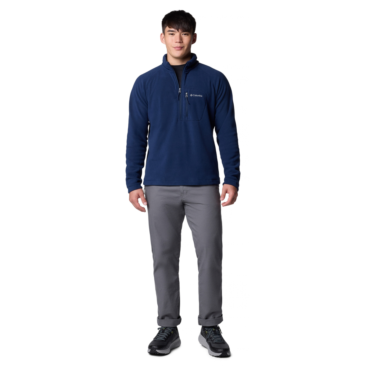 Columbia Men's Fast Trek III Half Zip Fleece Top (Collegiate Navy)