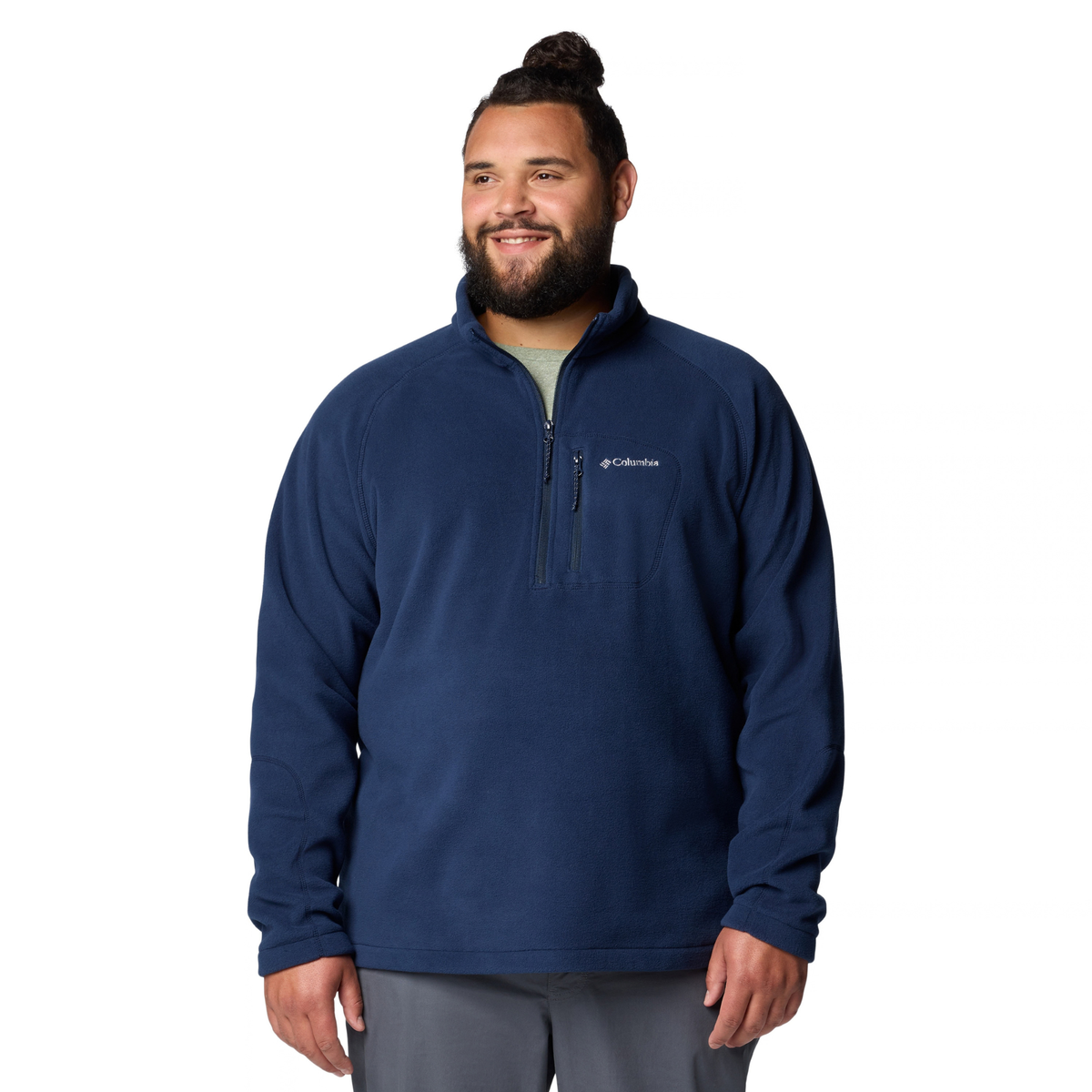 Columbia Men's Fast Trek III Half Zip Fleece Top (Collegiate Navy)