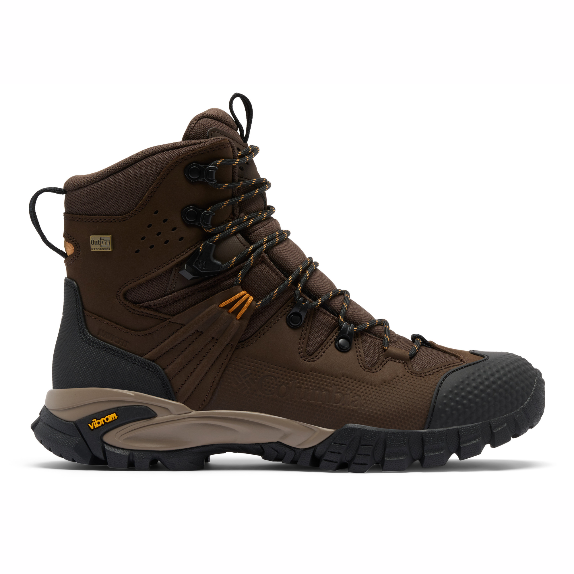 Columbia Men's Geoterra Outdry Leather Trail Boots Cordovan Canyon Sun 231 2079111