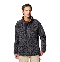 Load image into Gallery viewer, Columbia Men&#39;s Helvetia II Printed Half Snap Fleece (Black Retroscape)
