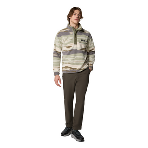 Columbia Men's Helvetia II Printed Half Snap Fleece (Safari Rouge Valley)