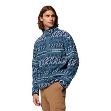 Load image into Gallery viewer, Columbia Men&#39;s Helvetia II Printed Half Snap Fleece Top (Everblue KnitKnot)
