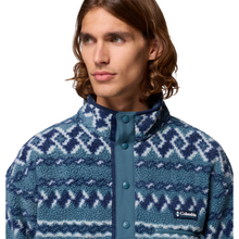 Load image into Gallery viewer, Columbia Men&#39;s Helvetia II Printed Half Snap Fleece Top (Everblue KnitKnot)
