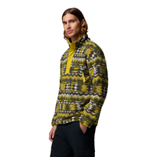 Load image into Gallery viewer, Columbia Men's Helvetia II Printed Half Snap Fleece Top (Mossy Green/Retrotree)
