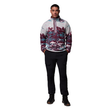 Load image into Gallery viewer, Columbia Men&#39;s Helvetia II Printed Half Snap Fleece Top (Rich Wine Sisters)
