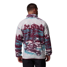 Load image into Gallery viewer, Columbia Men&#39;s Helvetia II Printed Half Snap Fleece Top (Rich Wine Sisters)
