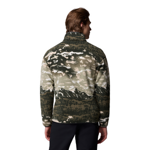 Columbia Men's Helvetia II Printed Half Snap Fleece Top (Safari Sisters)