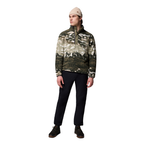 Columbia Men's Helvetia II Printed Half Snap Fleece Top (Safari Sisters)