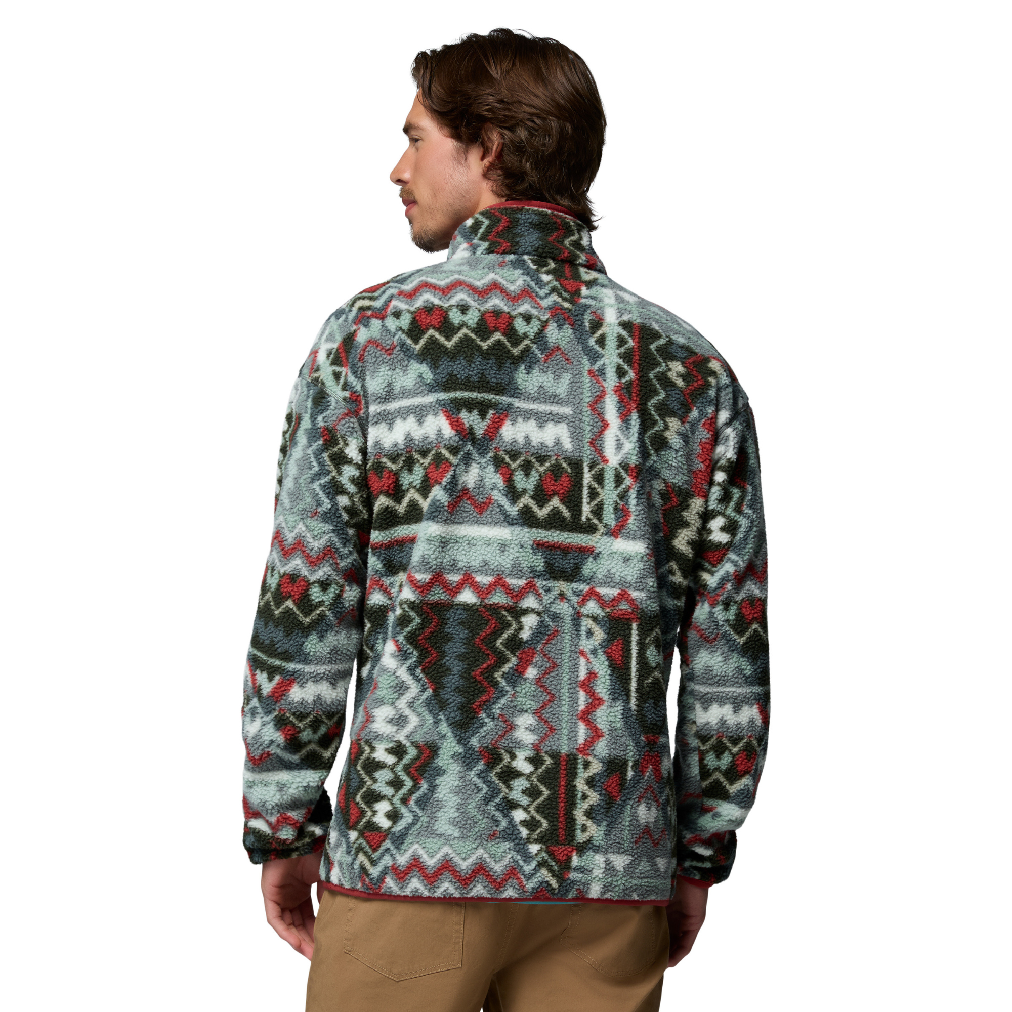 Columbia Men's Helvetia II Printed Half Snap Fleece Top Sedona Sage Geomix 343 2098461