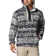 Load image into Gallery viewer, Columbia Men&#39;s Helvetia II Printed Quarter Snap Hooded Fleece (Black Stippled Stripe)
