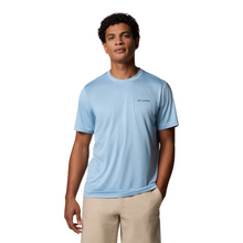 Load image into Gallery viewer, Columbia Men&#39;s Hike Crew Neck Short Sleeve Technical Tee (Ripple Blue)
