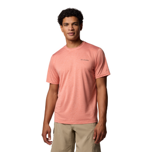 Columbia Men's Hike Crew Neck Short Sleeve Technical Tee (Tuscan Heather)