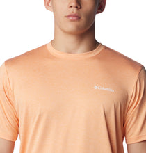 Load image into Gallery viewer, Columbia Men&#39;s Hike Crew Neck Short Sleeve Technical Tee (Apricot Fizz Heather)
