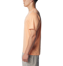 Load image into Gallery viewer, Columbia Men&#39;s Hike Crew Neck Short Sleeve Technical Tee (Apricot Fizz Heather)
