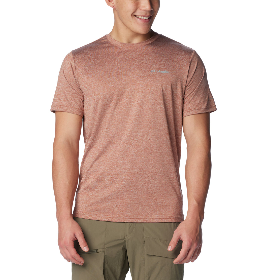 Columbia Men's Hike Crew Neck Short Sleeve Technical Tee (Auburn Heather)