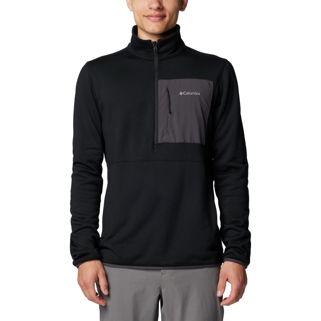 Columbia Men's Hike II Technical Half Zip Fleece Top (Black)