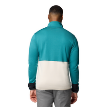 Load image into Gallery viewer, Columbia Men&#39;s Hike II Technical Half Zip Fleece Top (River Blue/Dark Stone/Black)
