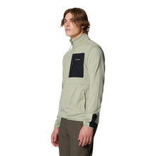 Load image into Gallery viewer, Columbia Men&#39;s Hike II Technical Half Zip Fleece Top (Safari/Safari/Black)
