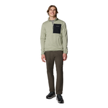 Load image into Gallery viewer, Columbia Men&#39;s Hike II Technical Half Zip Fleece Top (Safari/Safari/Black)
