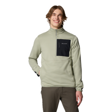 Load image into Gallery viewer, Columbia Men&#39;s Hike II Technical Half Zip Fleece Top (Safari/Safari/Black)
