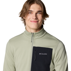 Columbia Men's Hike II Technical Half Zip Fleece Top (Safari/Safari/Black)