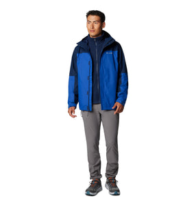 Columbia Men's Hikebound II 3-IN-1 Interchange Insulated Waterproof Jacket (Mountain Blue)