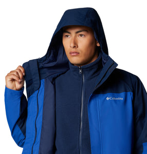 Columbia Men's Hikebound II 3-IN-1 Interchange Insulated Waterproof Jacket (Mountain Blue)