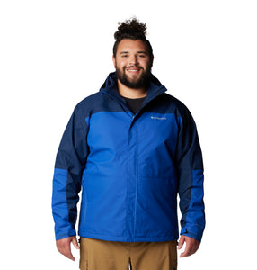 Columbia Men's Hikebound II 3-IN-1 Interchange Insulated Waterproof Jacket (Mountain Blue)