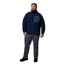 Load image into Gallery viewer, Columbia Men&#39;s Jasper Ridge Pebbled Full Zip Fleece (Collegiate Navy/Everblue)
