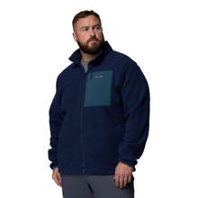 Load image into Gallery viewer, Columbia Men&#39;s Jasper Ridge Pebbled Full Zip Fleece (Collegiate Navy/Everblue)
