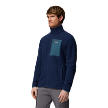 Load image into Gallery viewer, Columbia Men&#39;s Jasper Ridge Pebbled Full Zip Fleece (Collegiate Navy/Everblue)
