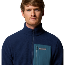 Load image into Gallery viewer, Columbia Men&#39;s Jasper Ridge Pebbled Full Zip Fleece (Collegiate Navy/Everblue)
