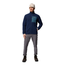 Load image into Gallery viewer, Columbia Men&#39;s Jasper Ridge Pebbled Full Zip Fleece (Collegiate Navy/Everblue)
