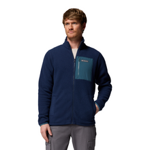Load image into Gallery viewer, Columbia Men&#39;s Jasper Ridge Pebbled Full Zip Fleece (Collegiate Navy/Everblue)
