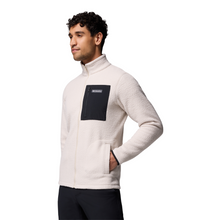 Load image into Gallery viewer, Columbia Men&#39;s Jasper Ridge Pebbled Full Zip Fleece (Dark Stone/Black)
