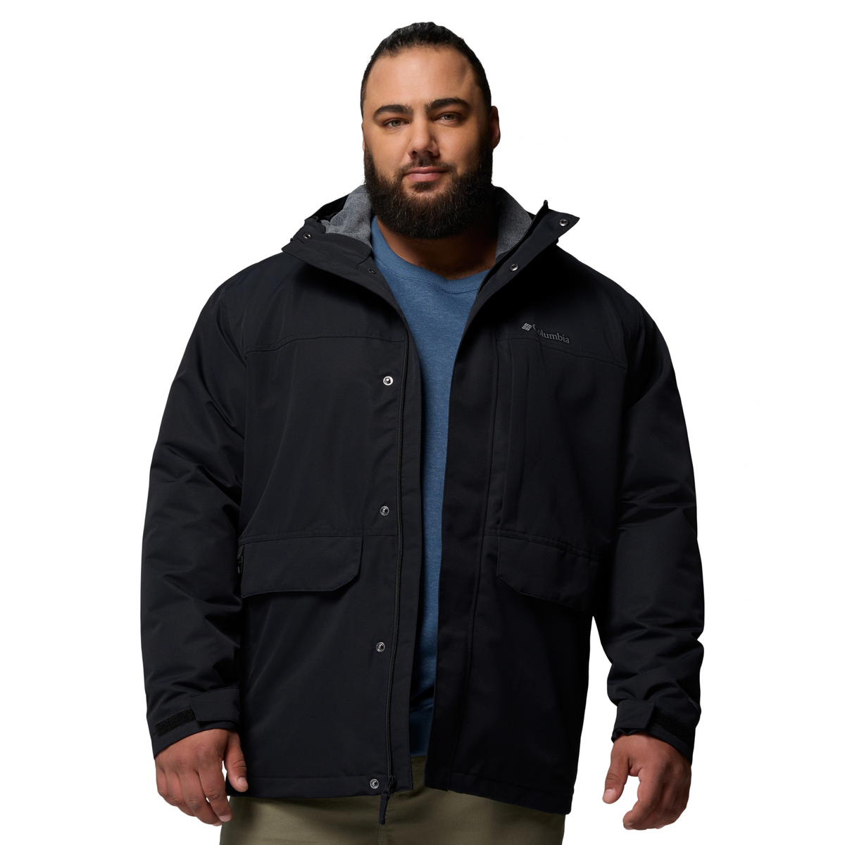 Columbia Men's Landroamer Fleece Lined Waterproof Jacket Black 010 2174421