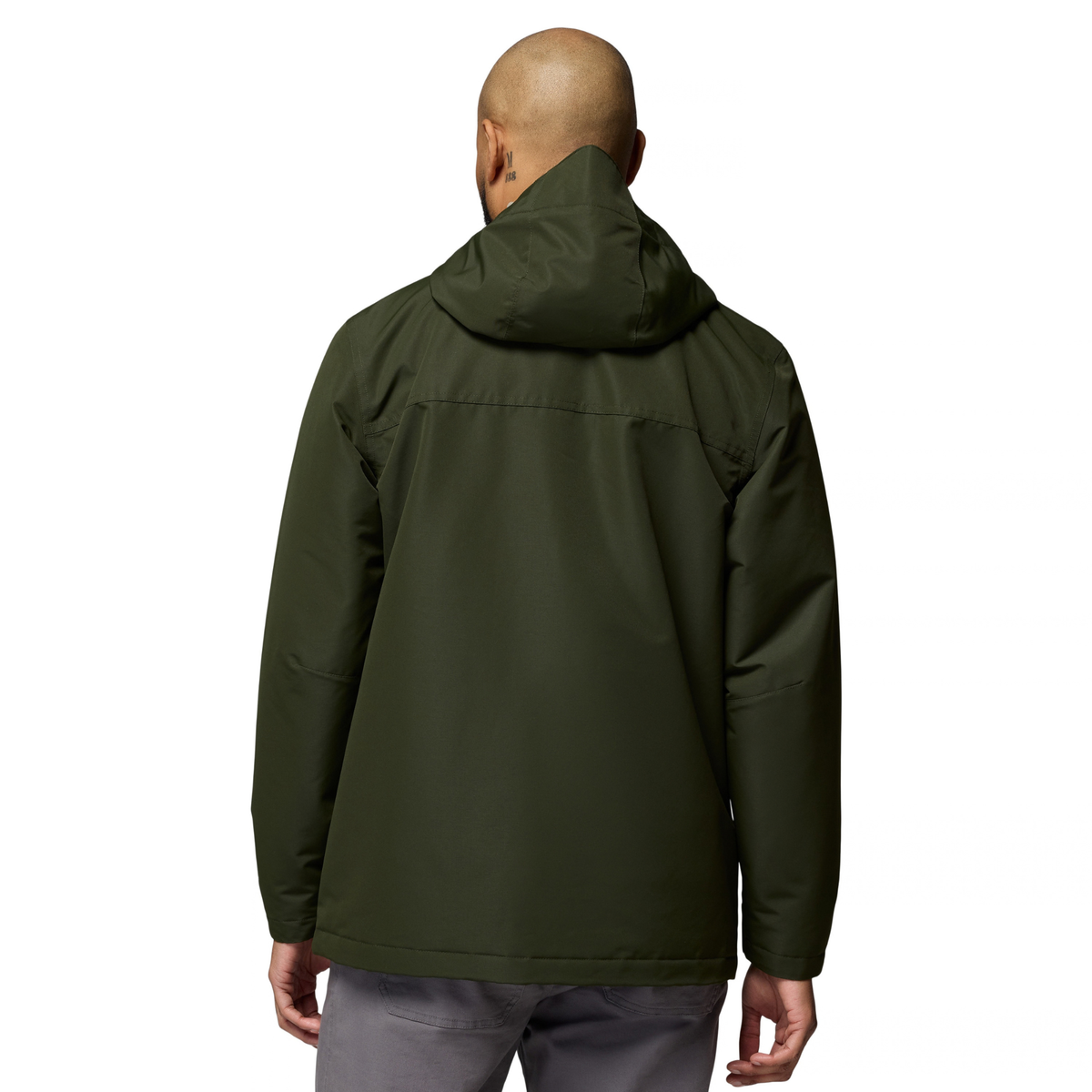 Columbia Men's Landroamer Fleece Lined Waterproof Jacket Greenscape Stone Green 366 2174421