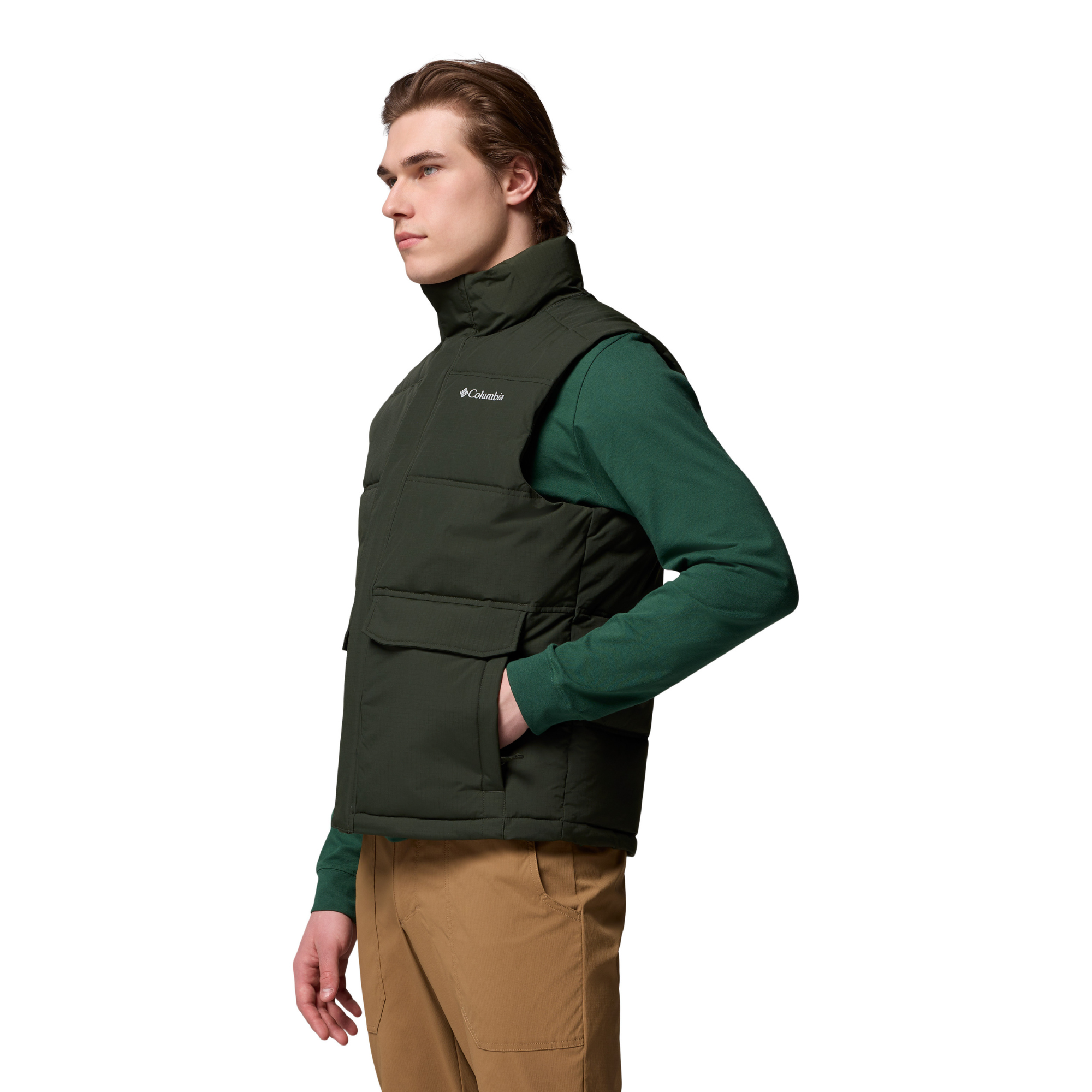 Columbia Men's Landroamer Insulated Puffer Vest (Greenscape)