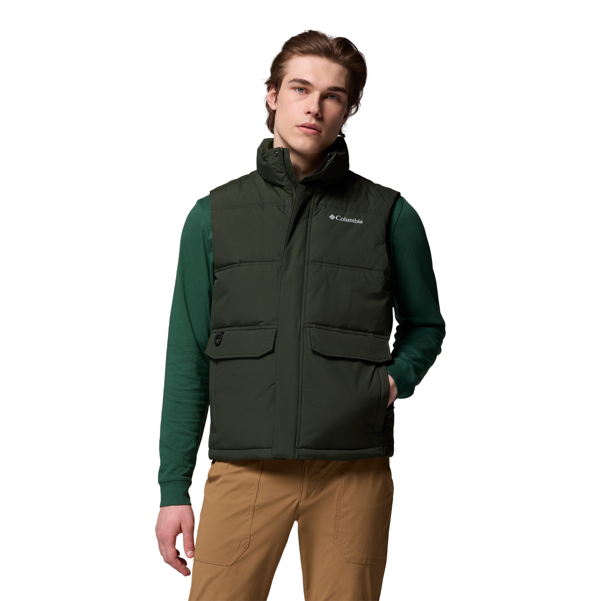 Columbia Men's Landroamer Insulated Puffer Vest (Greenscape)