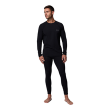 Load image into Gallery viewer, Columbia Men&#39;s Midweight Stretch Long Sleeve Crew Baselayer Top (Black)
