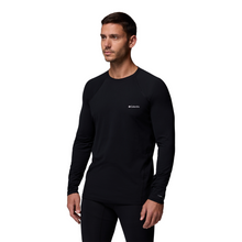 Load image into Gallery viewer, Columbia Men&#39;s Midweight Stretch Long Sleeve Crew Baselayer Top (Black)
