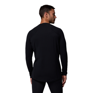 Columbia Men's Midweight Stretch Long Sleeve Crew Baselayer Top (Black)