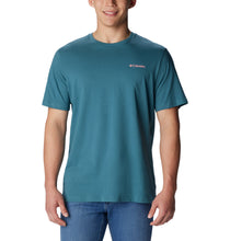 Load image into Gallery viewer, Columbia Men&#39;s North Cascades Short Sleeve Tee (Cloudburst/CSC Box Logo)
