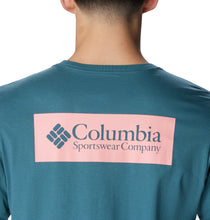 Load image into Gallery viewer, Columbia Men&#39;s North Cascades Short Sleeve Tee (Cloudburst/CSC Box Logo)
