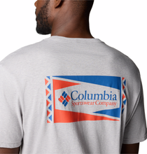 Load image into Gallery viewer, Columbia Men&#39;s North Cascades Short Sleeve Tee (Columbia Grey Hthr/Hex Flag)
