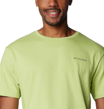 Load image into Gallery viewer, Columbia Men&#39;s North Cascades Short Sleeve Tee (Napa Green/CSC Box Logo)
